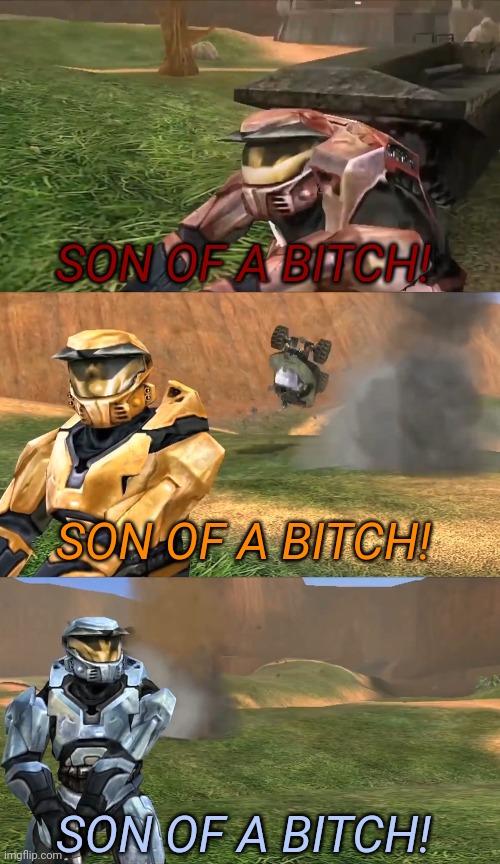 High Quality SON OF A BITCH RVB Blank Meme Template