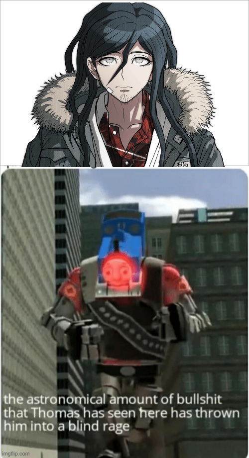 Haiji Towa do be like that though | image tagged in the astronomical amount of bullshit that thomas has seen here,danganronpa | made w/ Imgflip meme maker