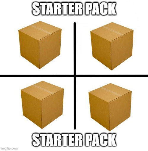 Blank Starter Pack | STARTER PACK; STARTER PACK | image tagged in memes,starter pack | made w/ Imgflip meme maker