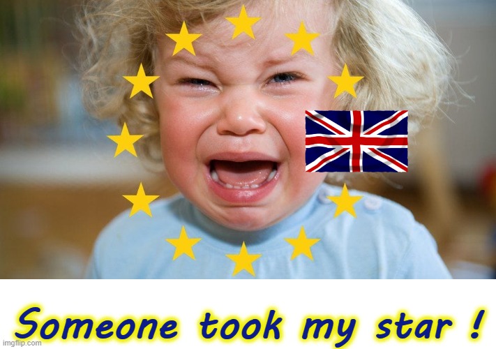 Someone took my star ! | Someone took my star ! | image tagged in eu | made w/ Imgflip meme maker