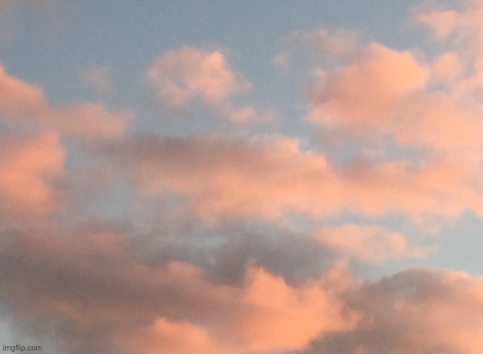Orangey pink clouds | image tagged in orangey,pink,clouds,sky | made w/ Imgflip meme maker