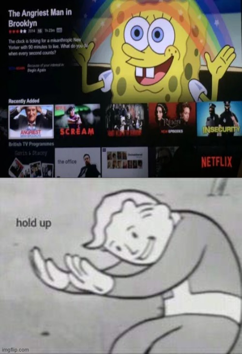 and another one | image tagged in fallout hold up,another netflix glitch | made w/ Imgflip meme maker