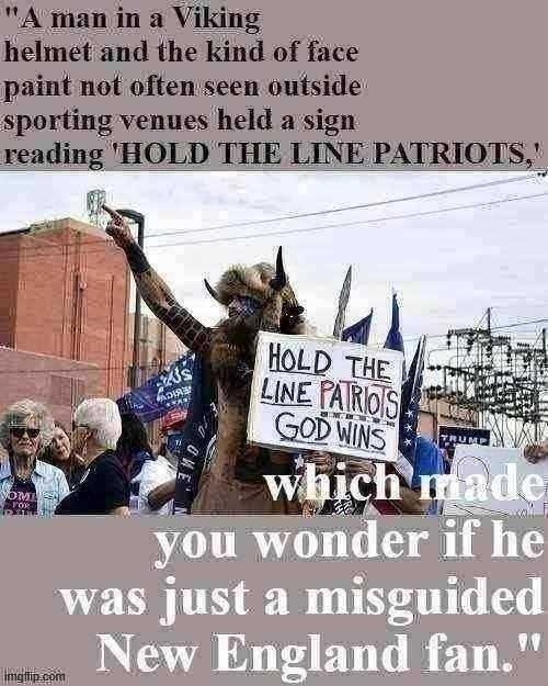 more scenes from our interesting times. | image tagged in viking man hold the line patriots,viking,maga,riot,new england patriots,sports fans | made w/ Imgflip meme maker
