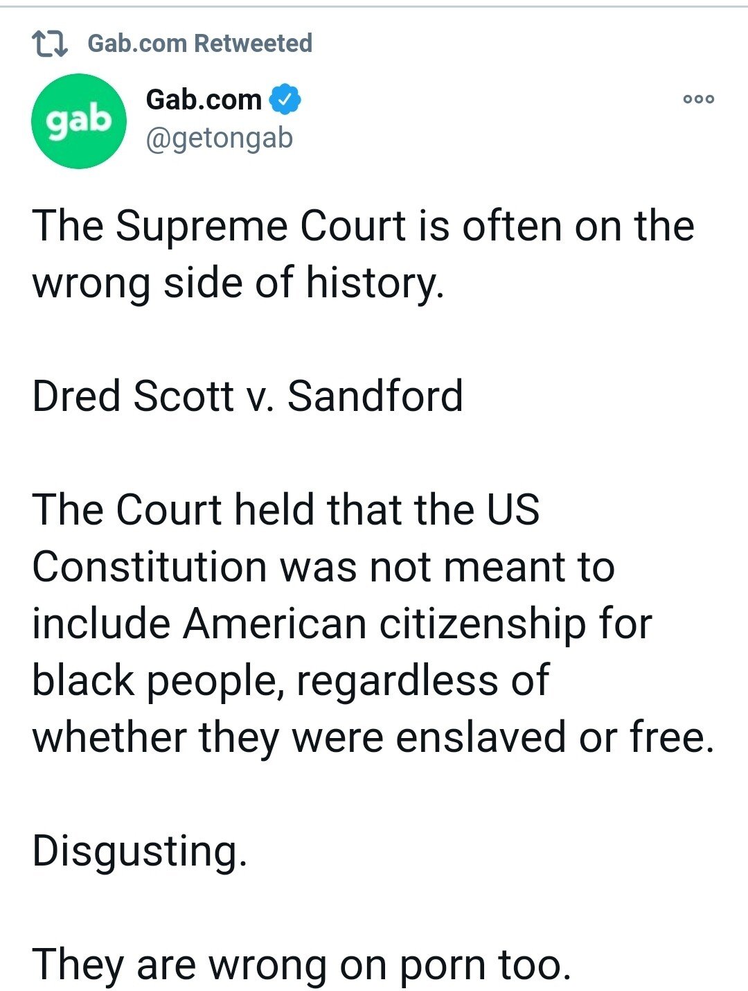 Gab Supreme Court Blank Meme Template