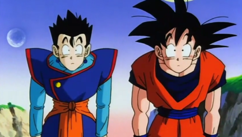 Confused Goku And Gohan Blank Meme Template