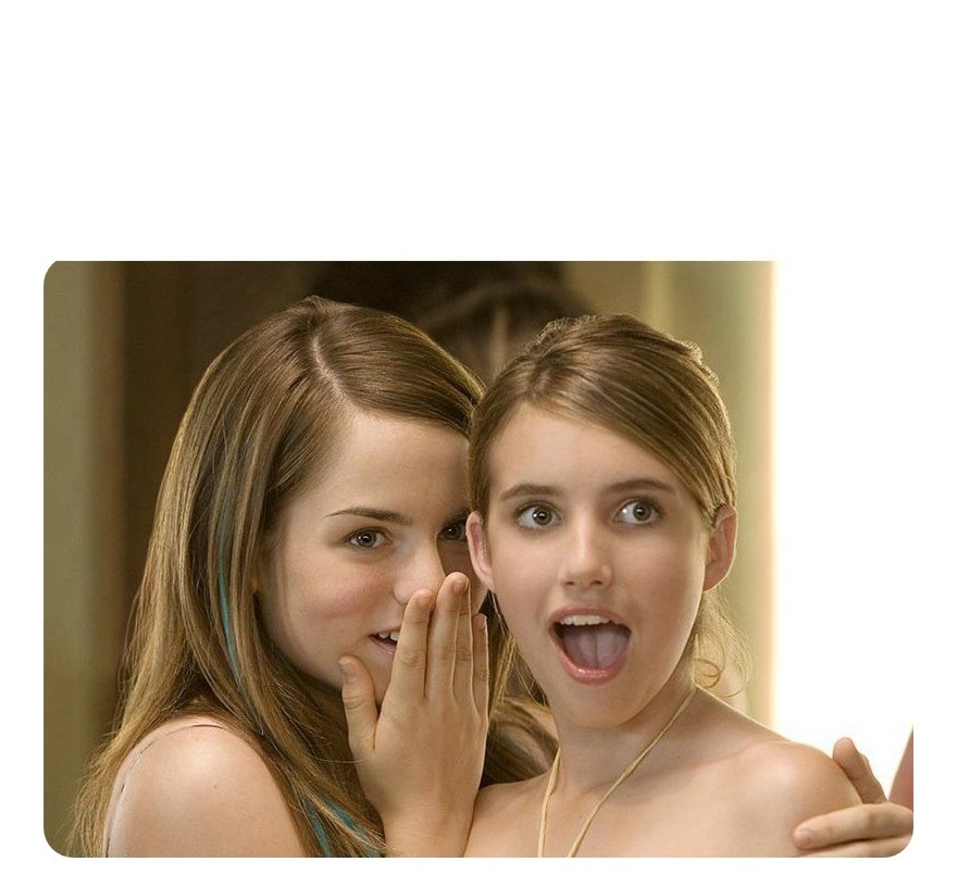 High Quality girls gossiping Blank Meme Template