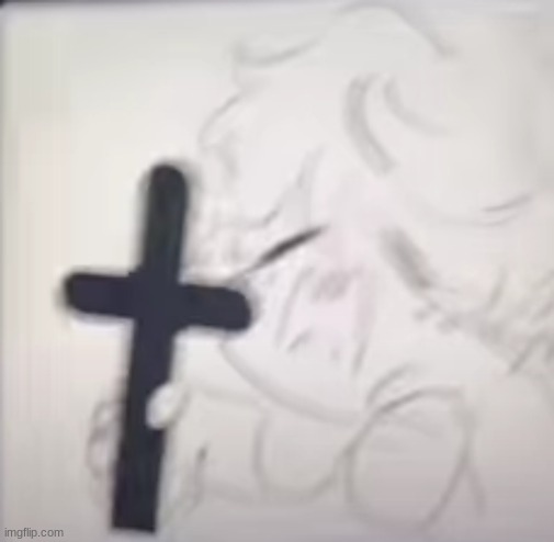 Deku with a cross | image tagged in deku with a cross | made w/ Imgflip meme maker