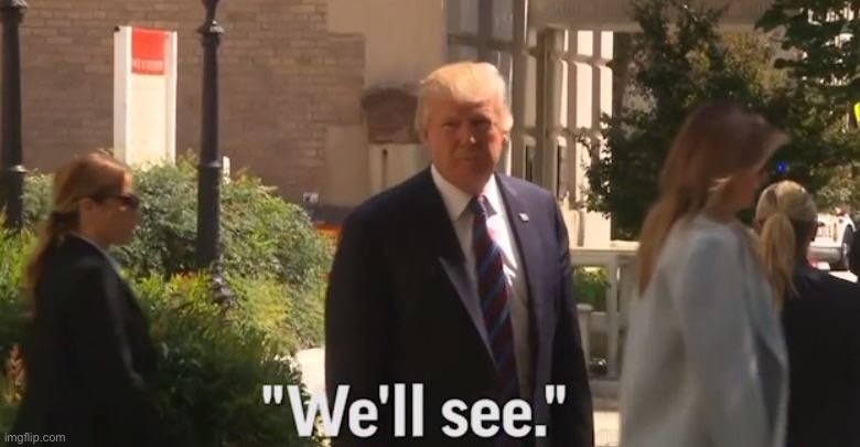 Trump we’ll see | image tagged in trump we ll see | made w/ Imgflip meme maker