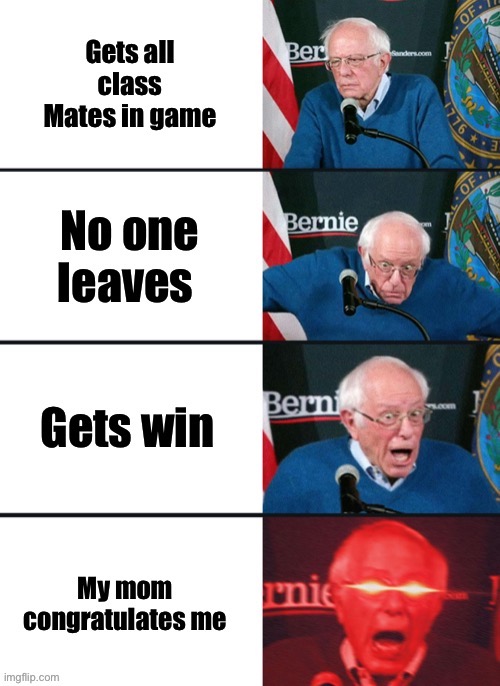 Bernies happy his mom cares | image tagged in feel the bern | made w/ Imgflip meme maker