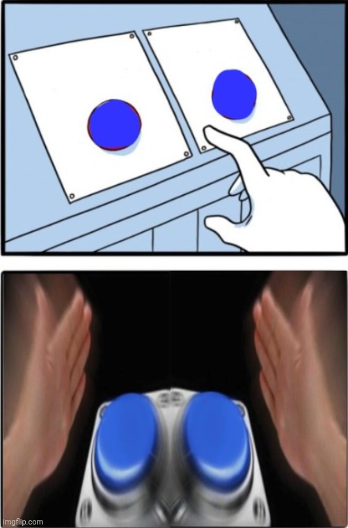 Two buttons press both | image tagged in two buttons press both | made w/ Imgflip meme maker