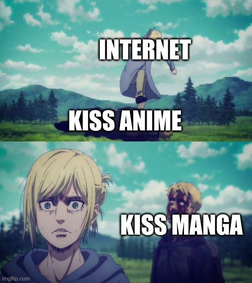 Zombie Reiner | INTERNET; KISS ANIME; KISS MANGA | image tagged in zombie reiner | made w/ Imgflip meme maker