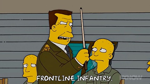 Frontline infantry Blank Meme Template