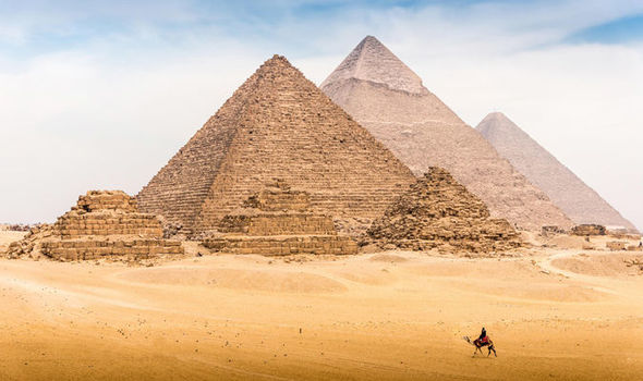 Egyptian pyramids Blank Meme Template