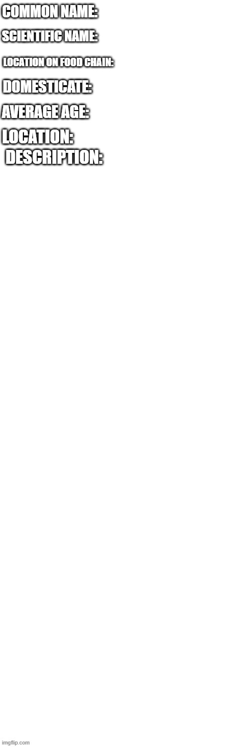 submit creature Blank Meme Template