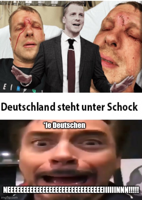 nein | *le Deutschen; NEEEEEEEEEEEEEEEEEEEEEEEEEEEEEEIIIIIINNN!!!!! | image tagged in robert downey jr screaming,wtf | made w/ Imgflip meme maker