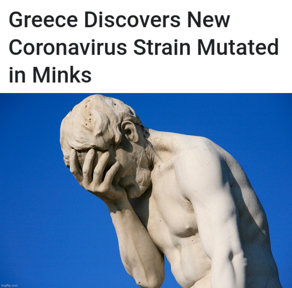 lik dis if u cry evertim :( | image tagged in embarrassed statue,coronavirus,covid-19,greece | made w/ Imgflip meme maker