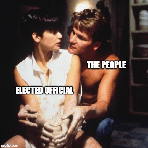 Ghost | THE PEOPLE; ELECTED OFFICIAL | image tagged in ghost,senators,congress,we the people | made w/ Imgflip meme maker