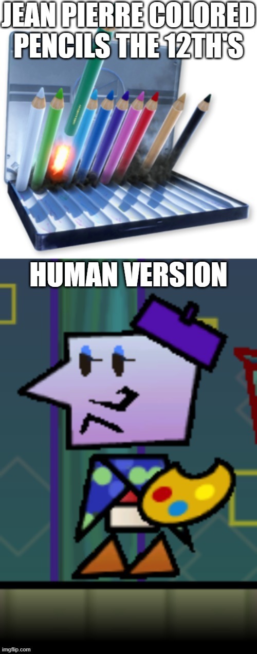 Jean Bleu or Bleu Pierre??? | image tagged in jean-pierre colored pencils the 12th,bleu,paper mario,origami king,legion of stationery,nintendo | made w/ Imgflip meme maker