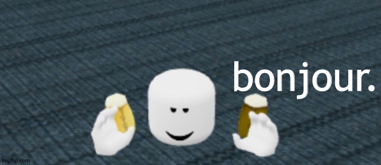 High Quality Roblox Bonjour Blank Meme Template