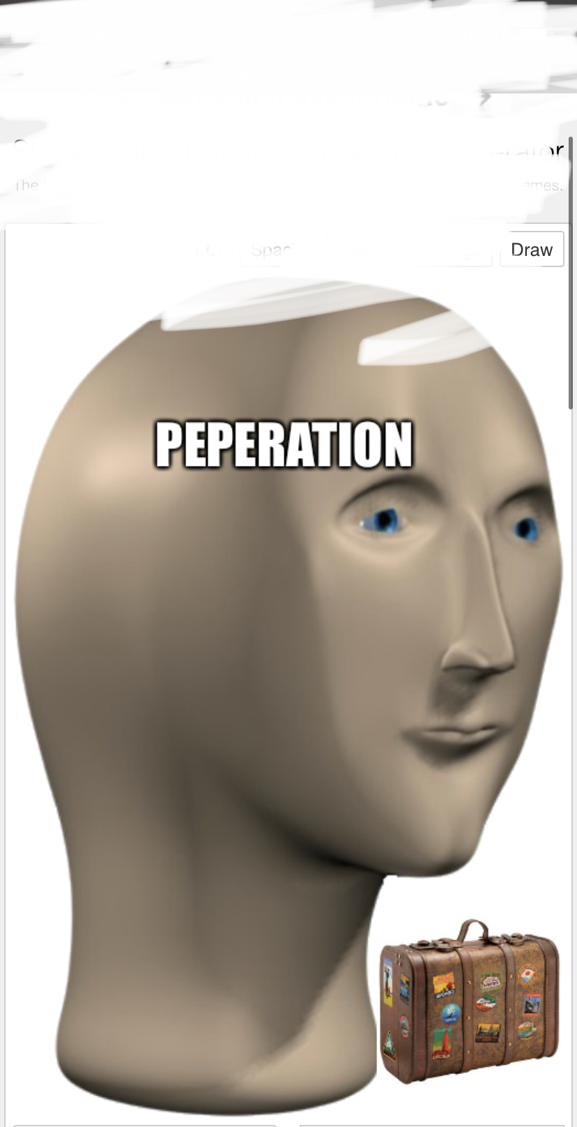 Stonks peperation Blank Meme Template