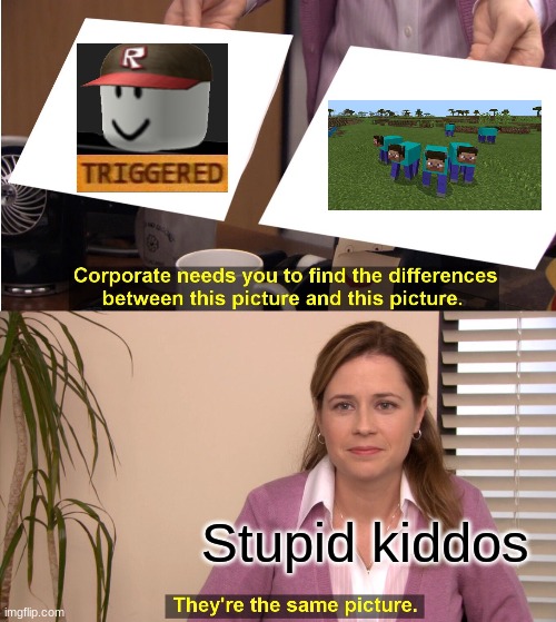 They're The Same Picture | Stupid kiddos | image tagged in memes,they're the same picture | made w/ Imgflip meme maker