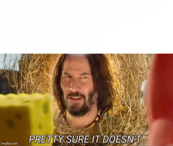 im pretty sure it doesnt | image tagged in im pretty sure it doesnt | made w/ Imgflip meme maker