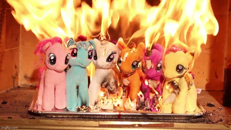 High Quality My Little Pony Burn In Hell Blank Meme Template