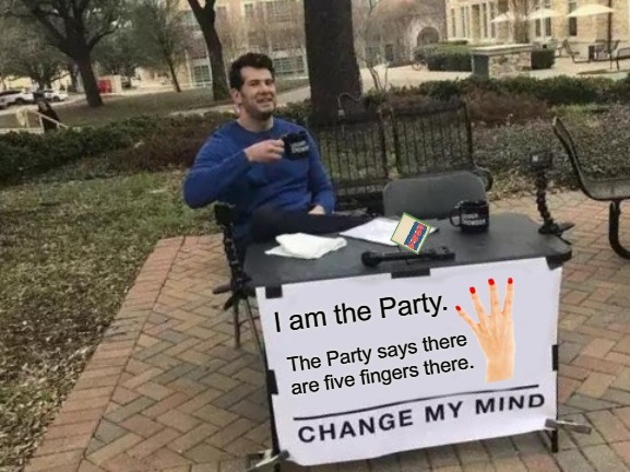 Party Time | image tagged in george orwell,1984,obrien,winston | made w/ Imgflip meme maker