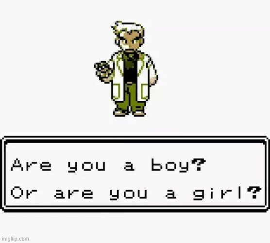 Prof. Oak Are you a boy or a girl? | image tagged in prof oak are you a boy or a girl | made w/ Imgflip meme maker