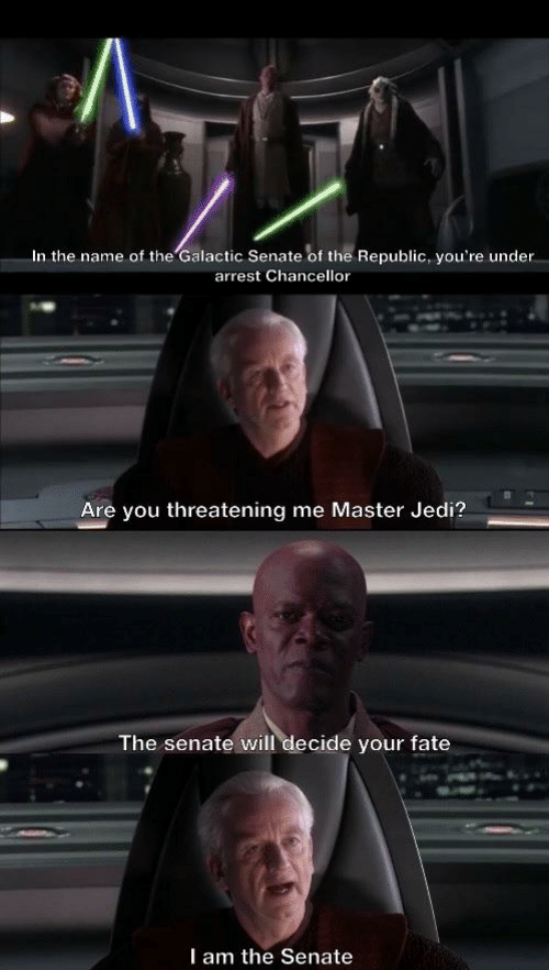 I am the senate meme template Blank Meme Template