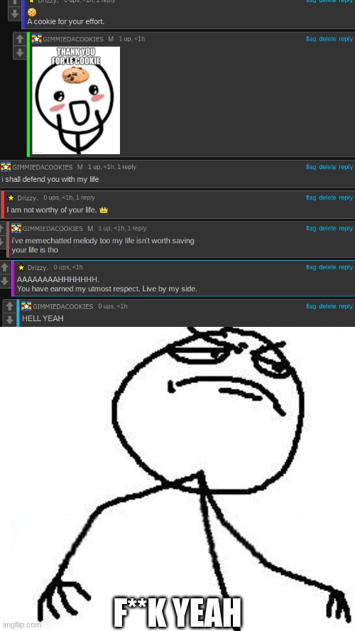 Y A S | F**K YEAH | image tagged in memes,fk yeah | made w/ Imgflip meme maker
