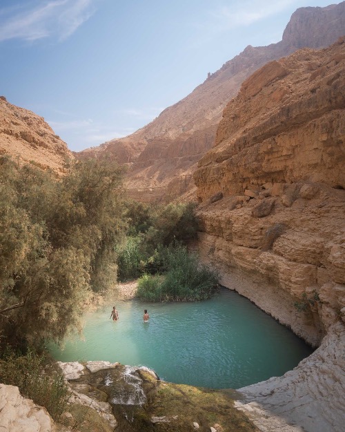 Wadi Arugot in the Ein Gedi Nature Reserve, Israel. Photo credit: Jessica Dales | image tagged in awesome,pics,photography | made w/ Imgflip meme maker