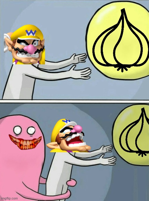 Wario dies after getting strangled by a demon while trying to get the golden garlic.mp3 | image tagged in memes,running away balloon,wario dies | made w/ Imgflip meme maker