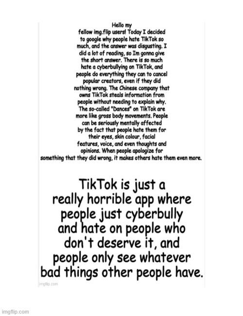 It's true. Repost this to spread the word | image tagged in tik tok | made w/ Imgflip meme maker