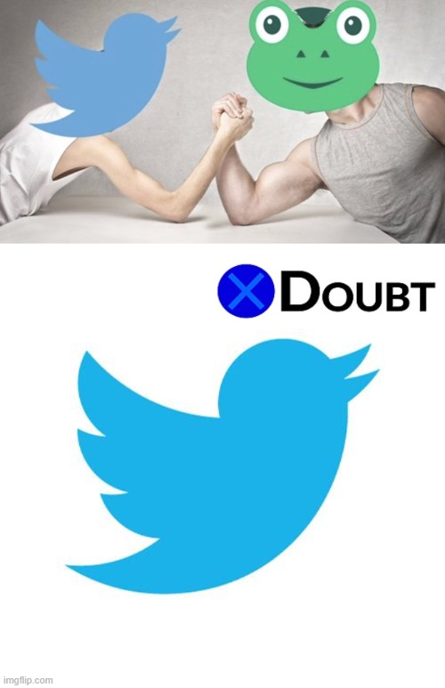 lol do they really think average internet users are going to be attracted to their Trump-is-a-sun-God platform rn | image tagged in gab vs twitter,twitter birds says,twitter,social media,la noire press x to doubt,doubt | made w/ Imgflip meme maker