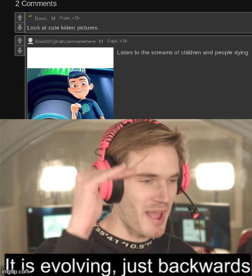 image tagged in it s evolving | made w/ Imgflip meme maker