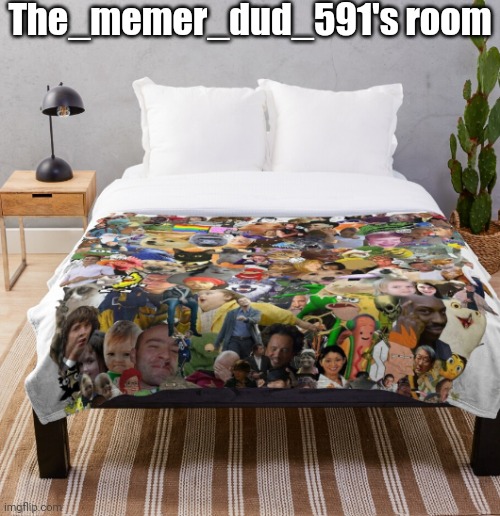 Meme themed hotel room | The_memer_dud_591's room | image tagged in meme themed hotel room | made w/ Imgflip meme maker