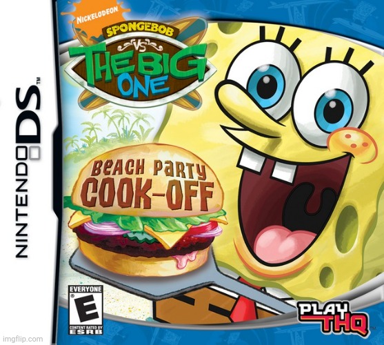 Spongebob Squarepants Krabby Patty! | image tagged in beach party cook off | made w/ Imgflip meme maker