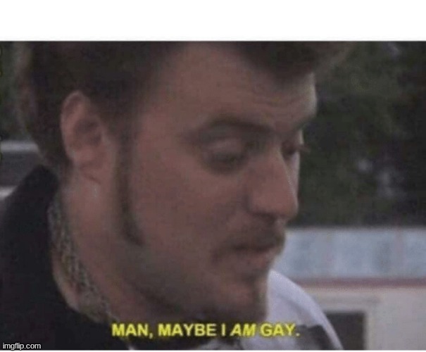 maybe i am gay | image tagged in maybe i am gay | made w/ Imgflip meme maker