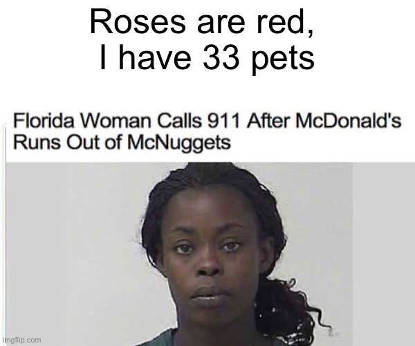 Roses are red, 
I have 33 pets | image tagged in friday the 13th | made w/ Imgflip meme maker