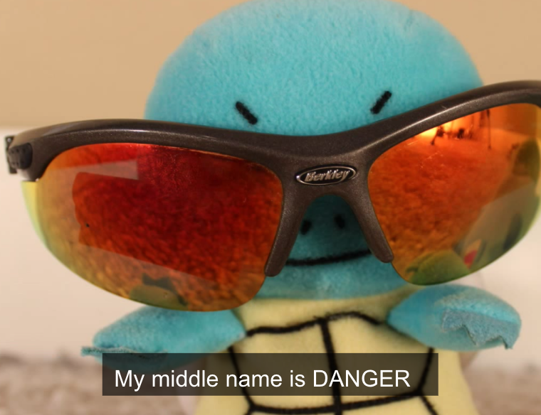 High Quality my middle name is danger Blank Meme Template