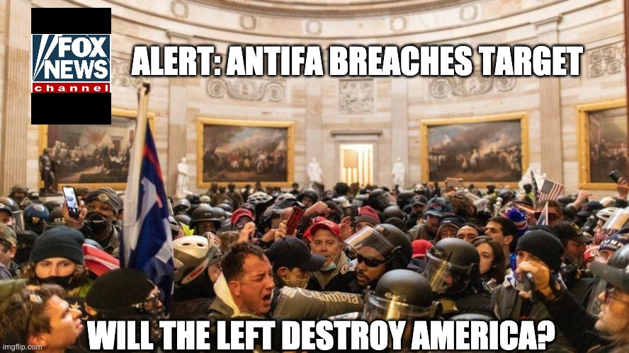 Capitol "Protestors" | ALERT: ANTIFA BREACHES TARGET; WILL THE LEFT DESTROY AMERICA? | image tagged in capitol protestors | made w/ Imgflip meme maker