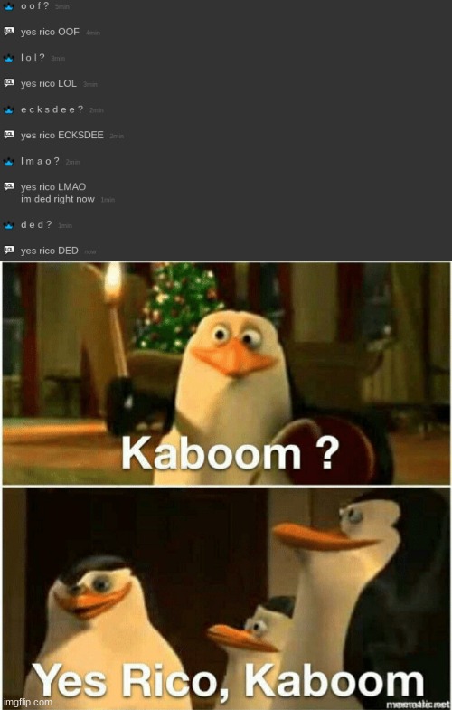 image tagged in kaboom yes rico kaboom | made w/ Imgflip meme maker