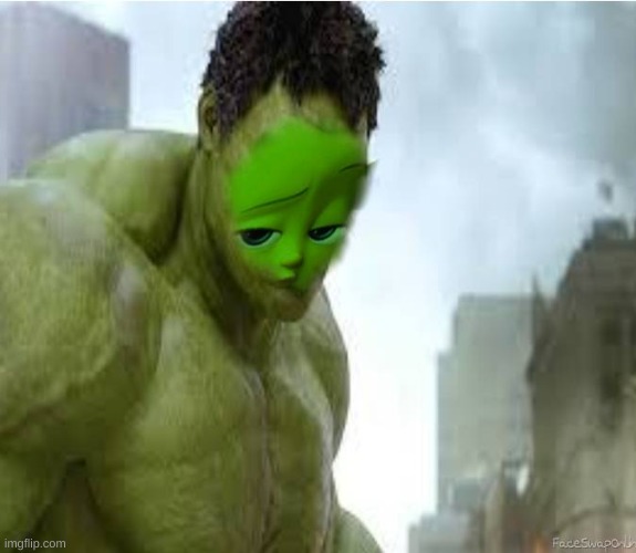 hulk baby | image tagged in help | made w/ Imgflip meme maker
