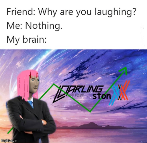 image tagged in why are you laughing,darling in the stonxx | made w/ Imgflip meme maker