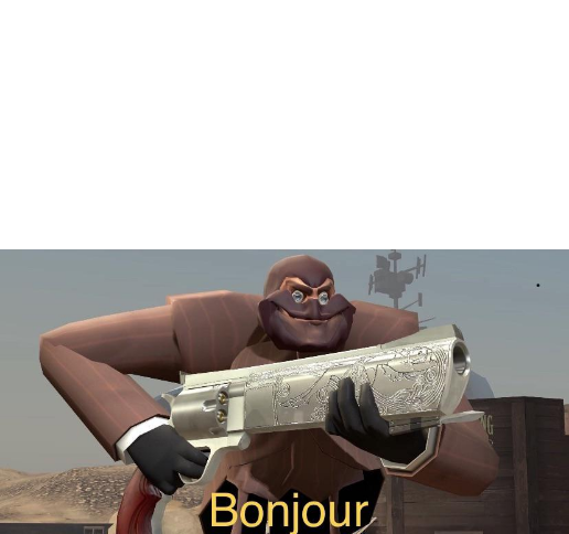 Spy Bonjour Blank Meme Template