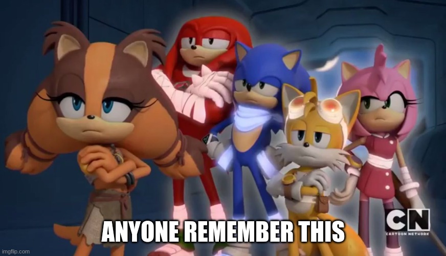 Team Sonic is not Impressed - Sonic Boom | ANYONE REMEMBER THIS | image tagged in team sonic is not impressed - sonic boom,memes | made w/ Imgflip meme maker