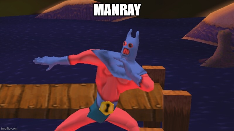 lowpoly manray | MANRAY | image tagged in lowpoly manray | made w/ Imgflip meme maker