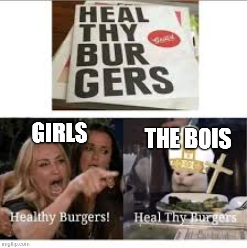 GIRLS; THE BOIS | image tagged in boys vs girls | made w/ Imgflip meme maker