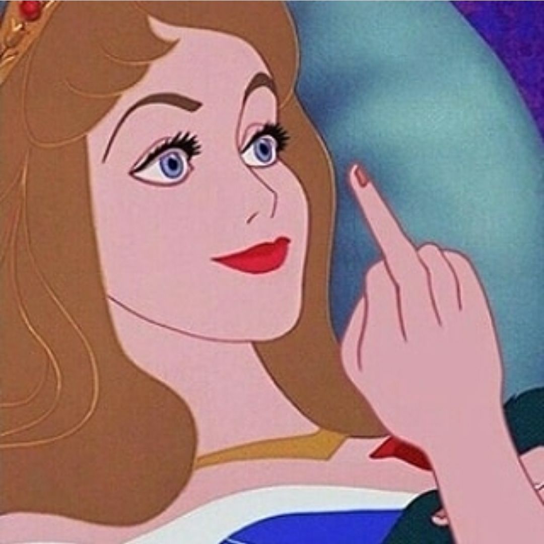 High Quality Sleeping Beauty - Fuck off Blank Meme Template